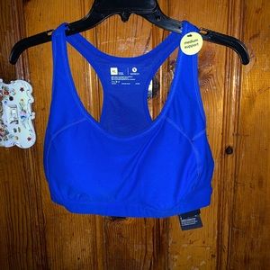 XL royal blue sports bra